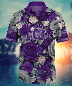 TCU Horned Frogs NCAA Flower Hawaii Shirt For Fans Ver 8