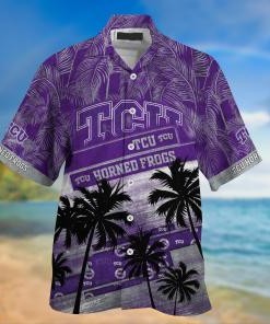 TCU Horned Frogs NCAA Palm Tree Pattern Hawaii Shirt For Sports Fans