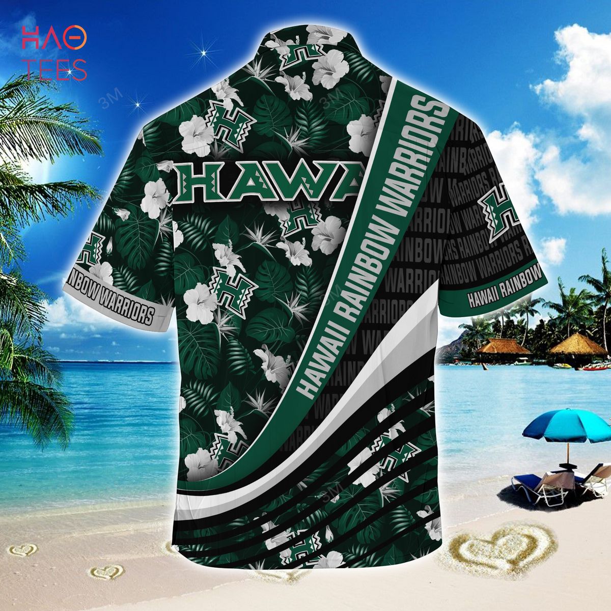 TRENDING Hawaii Rainbow Warriors Hawaiian Shirt - With Tropical Flower Pattern For Fans