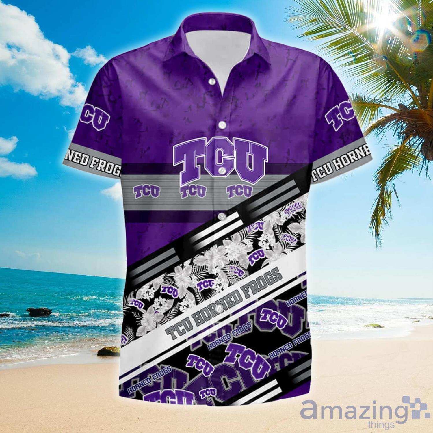 Tcu Horned Frogs Ncaa1 Shirt Hawaii Gift For Summer Hawaiian Shirt And Shorts - Show Your Horned Frog Spirit in Style
