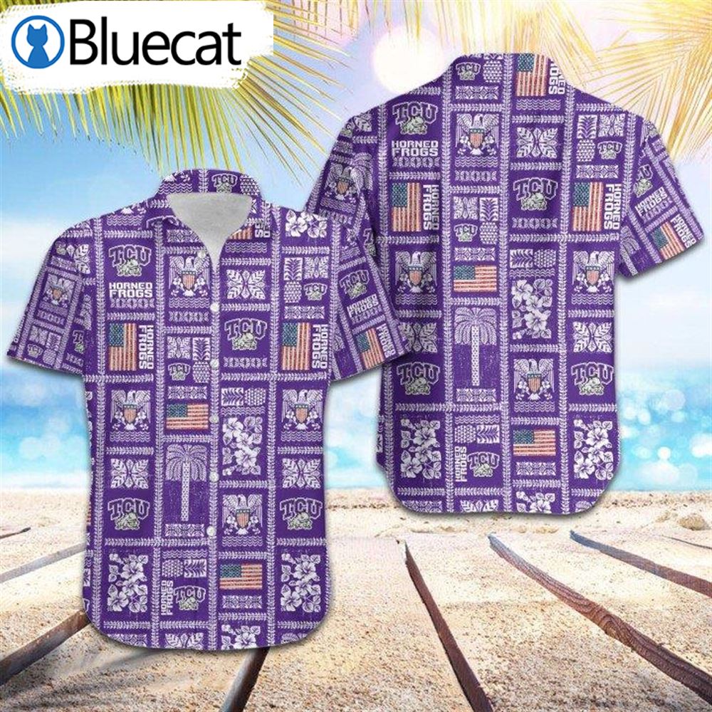 Tcu Horned Frogs Summer Commemorative Hawaiian Shirt for NCAA Fans