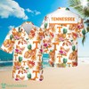 Tennessee Volunteers Pineapple Tropical Flower Combo Hawaiian Shirt And Shorts - Perfect Outfit for Tennessee Fans