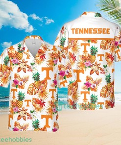 Tennessee Volunteers Pineapple Tropical Flower Combo Hawaiian Shirt And Shorts - Perfect Outfit for Tennessee Fans
