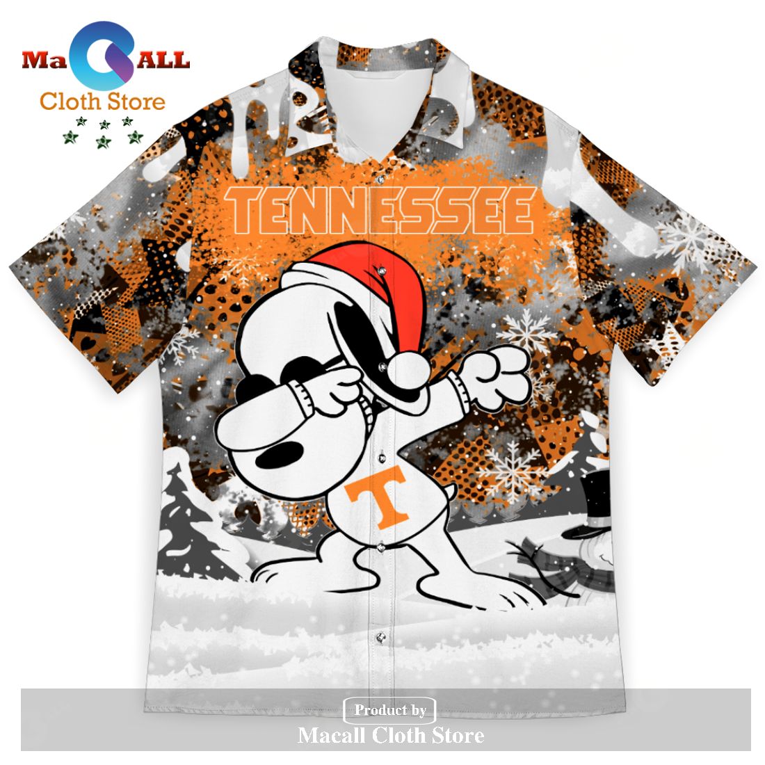 Tennessee Volunteers Snoopy Dabbing The Peanuts Sports Football Hawaii Shirt-3D Hawaiian Shirt - Unique and Fun Fan Gear