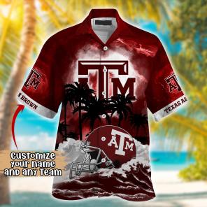 Texas A&M Aggies NCAA Best Hawaiian Shirt Ever- Customize Any Team Any League