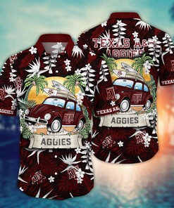 Texas A&M Aggies NCAA Flower Hawaii Shirt For Fans Ver 1