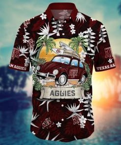 Texas A&M Aggies NCAA Flower Hawaii Shirt For Fans Ver 1
