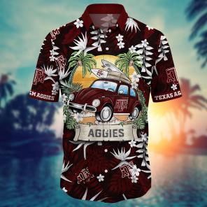 Texas A&M Aggies NCAA Flower Hawaii Shirt For Fans Ver 1