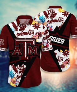 Texas A&M Aggies NCAA Flower Hawaii Shirt For Fans Ver 11