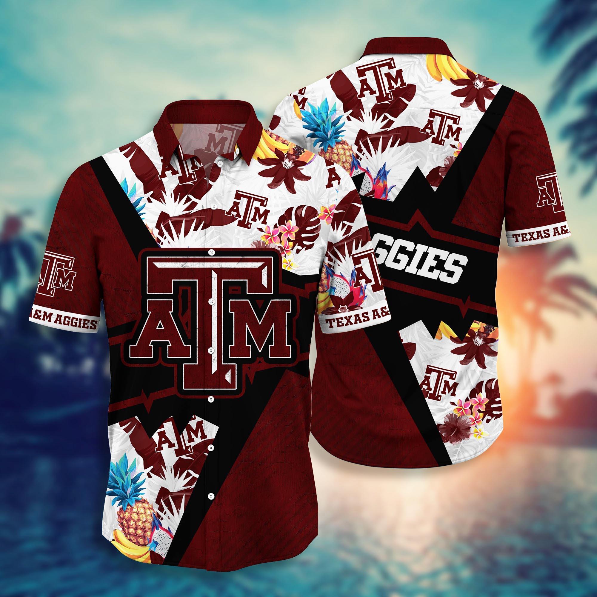 Texas A&M Aggies NCAA Flower Hawaii Shirt For Fans Ver 11