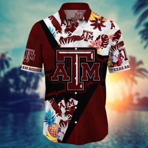 Texas A&M Aggies NCAA Flower Hawaii Shirt For Fans Ver 11