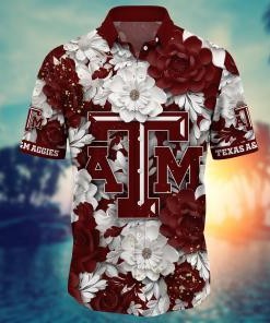 Texas A&M Aggies NCAA Flower Hawaii Shirt For Fans Ver 12