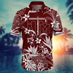 Texas A&M Aggies NCAA Flower Hawaii Shirt For Fans Ver 13