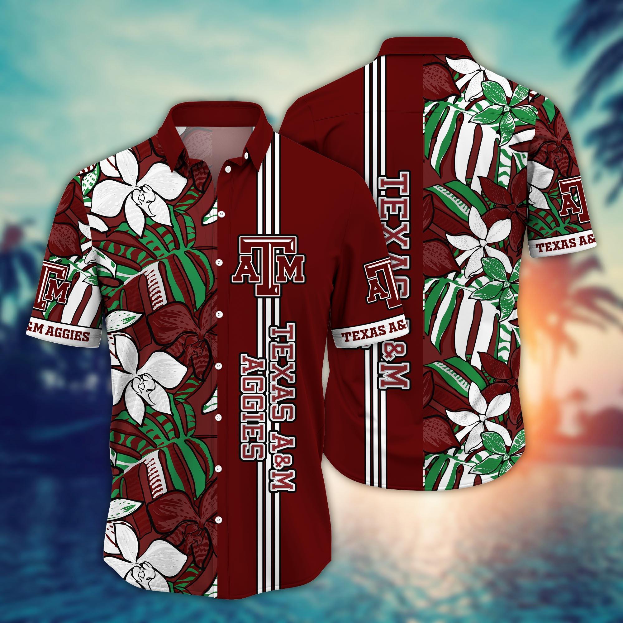 Texas A&M Aggies NCAA Flower Hawaii Shirt For Fans Ver 14
