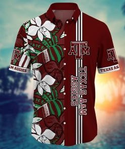 Texas A&M Aggies NCAA Flower Hawaii Shirt For Fans Ver 14