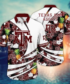 Texas A&M Aggies NCAA Flower Hawaii Shirt For Fans Ver 15