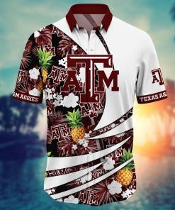 Texas A&M Aggies NCAA Flower Hawaii Shirt For Fans Ver 15