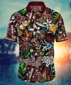 Texas A&M Aggies NCAA Flower Hawaii Shirt For Fans Ver 16