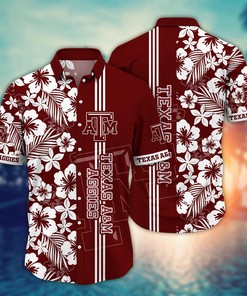 Texas A&M Aggies NCAA Flower Hawaii Shirt For Fans Ver 17