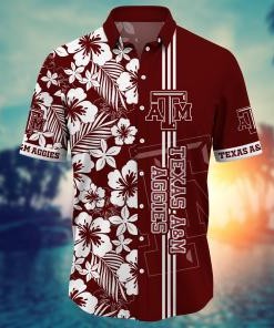 Texas A&M Aggies NCAA Flower Hawaii Shirt For Fans Ver 17