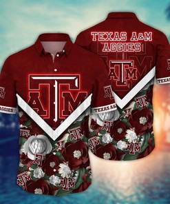Texas A&M Aggies NCAA Flower Hawaii Shirt For Fans Ver 19