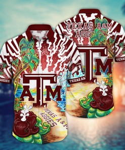 Texas A&M Aggies NCAA Flower Hawaii Shirt For Fans Ver 20