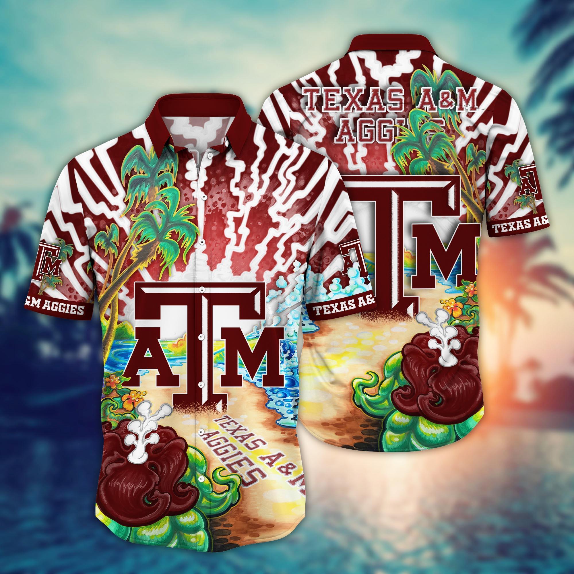 Texas A&M Aggies NCAA Flower Hawaii Shirt For Fans Ver 20