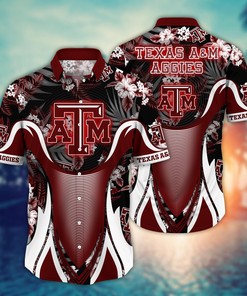 Texas A&M Aggies NCAA Flower Hawaii Shirt For Fans Ver 21