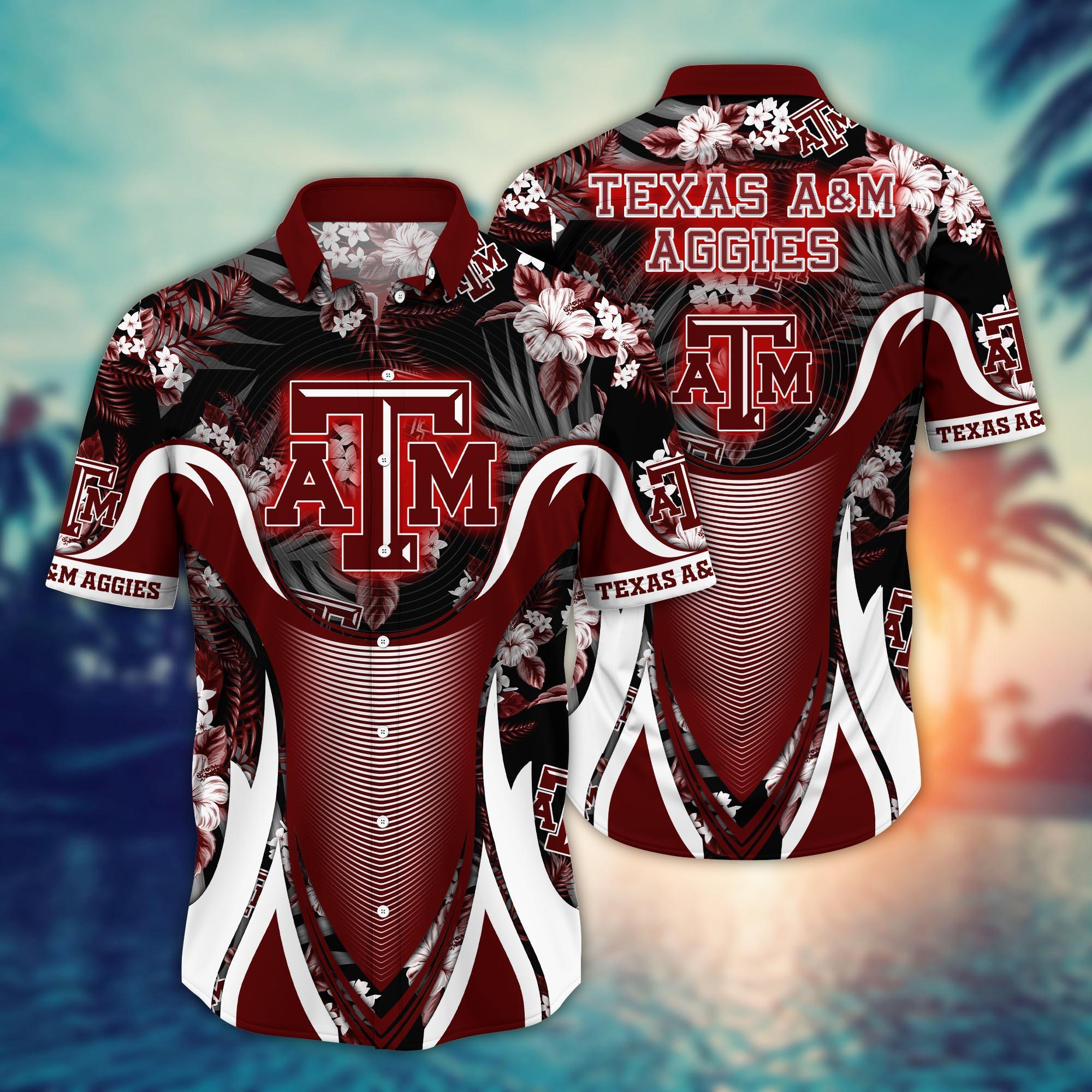 Texas A&M Aggies NCAA Flower Hawaii Shirt For Fans Ver 21