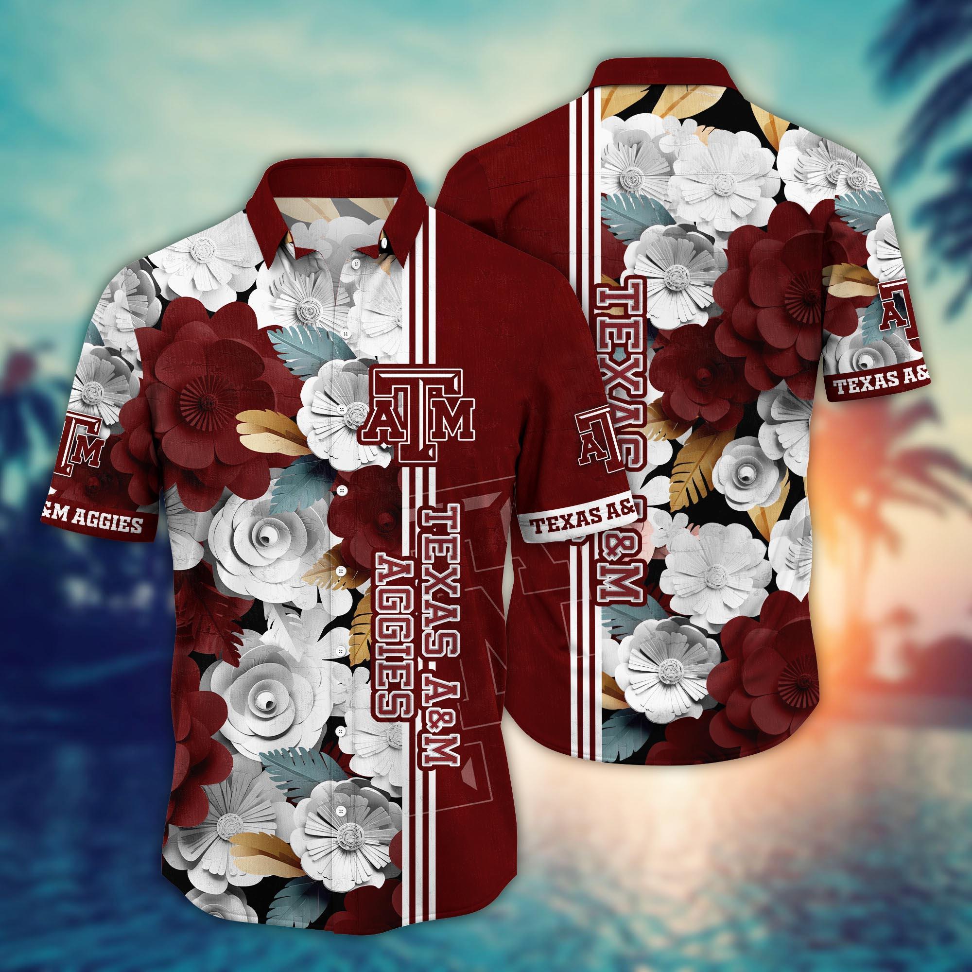Texas A&M Aggies NCAA Flower Hawaii Shirt For Fans Ver 23