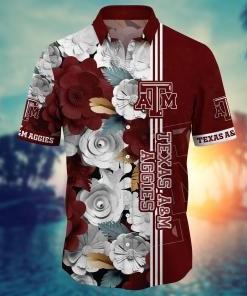 Texas A&M Aggies NCAA Flower Hawaii Shirt For Fans Ver 23