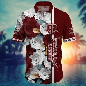 Texas A&M Aggies NCAA Flower Hawaii Shirt For Fans Ver 23