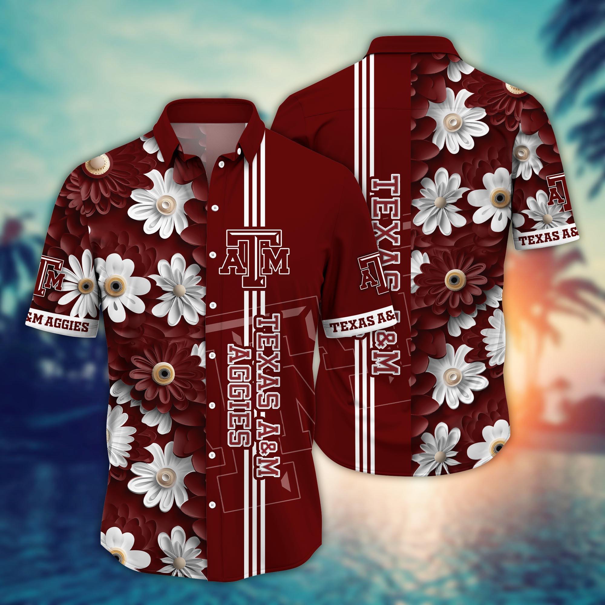 Texas A&M Aggies NCAA Flower Hawaii Shirt For Fans Ver 25