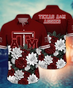 Texas A&M Aggies NCAA Flower Hawaii Shirt For Fans Ver 26
