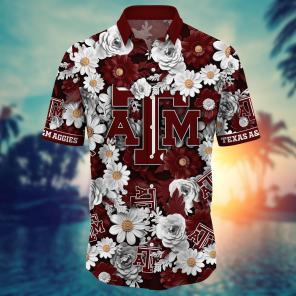 Texas A&M Aggies NCAA Flower Hawaii Shirt For Fans Ver 3