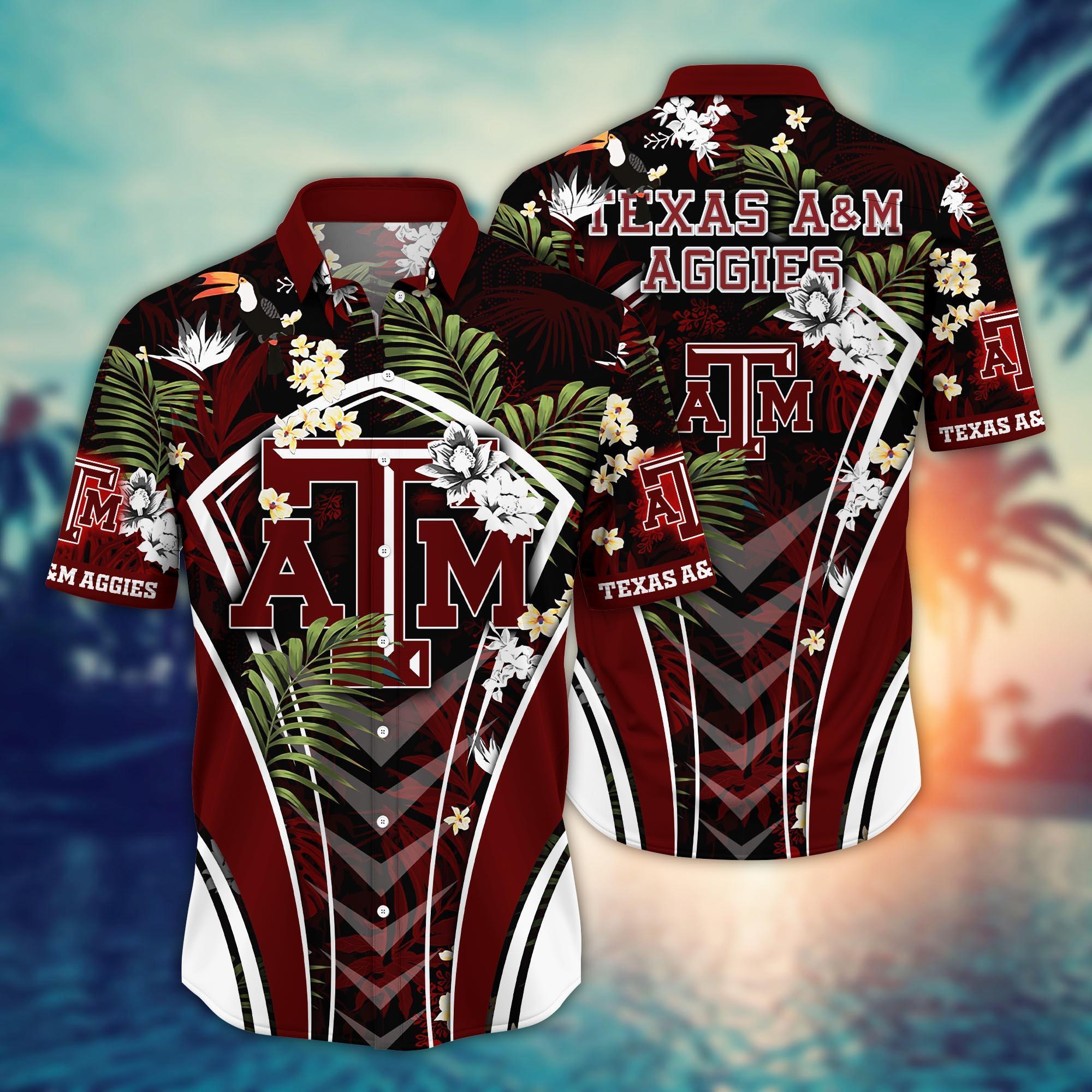 Texas A&M Aggies NCAA Flower Hawaii Shirt For Fans Ver 30