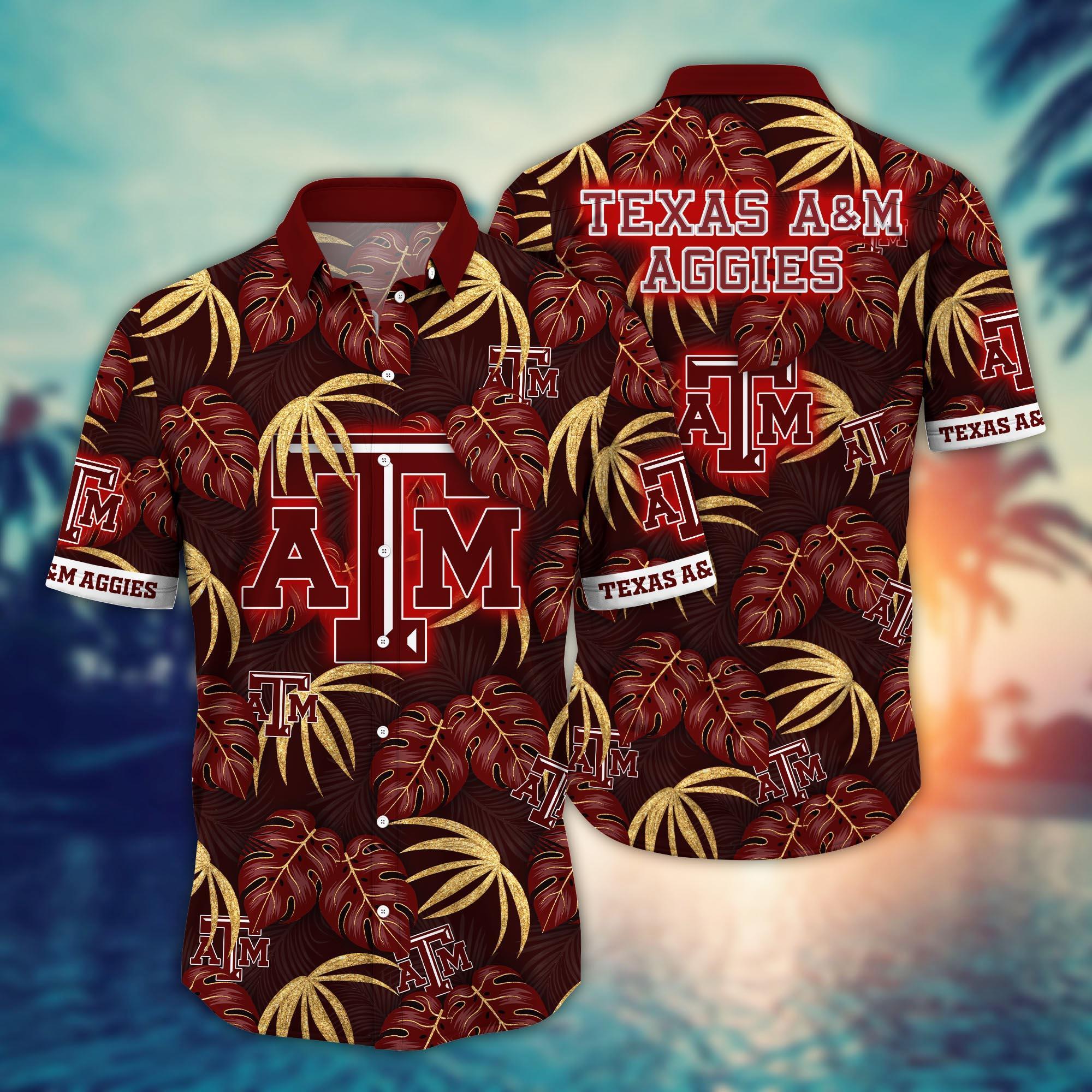 Texas A&M Aggies NCAA Flower Hawaii Shirt For Fans Ver 32