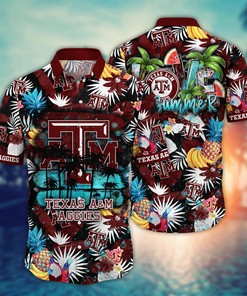 Texas A&M Aggies NCAA Flower Hawaii Shirt For Fans Ver 33