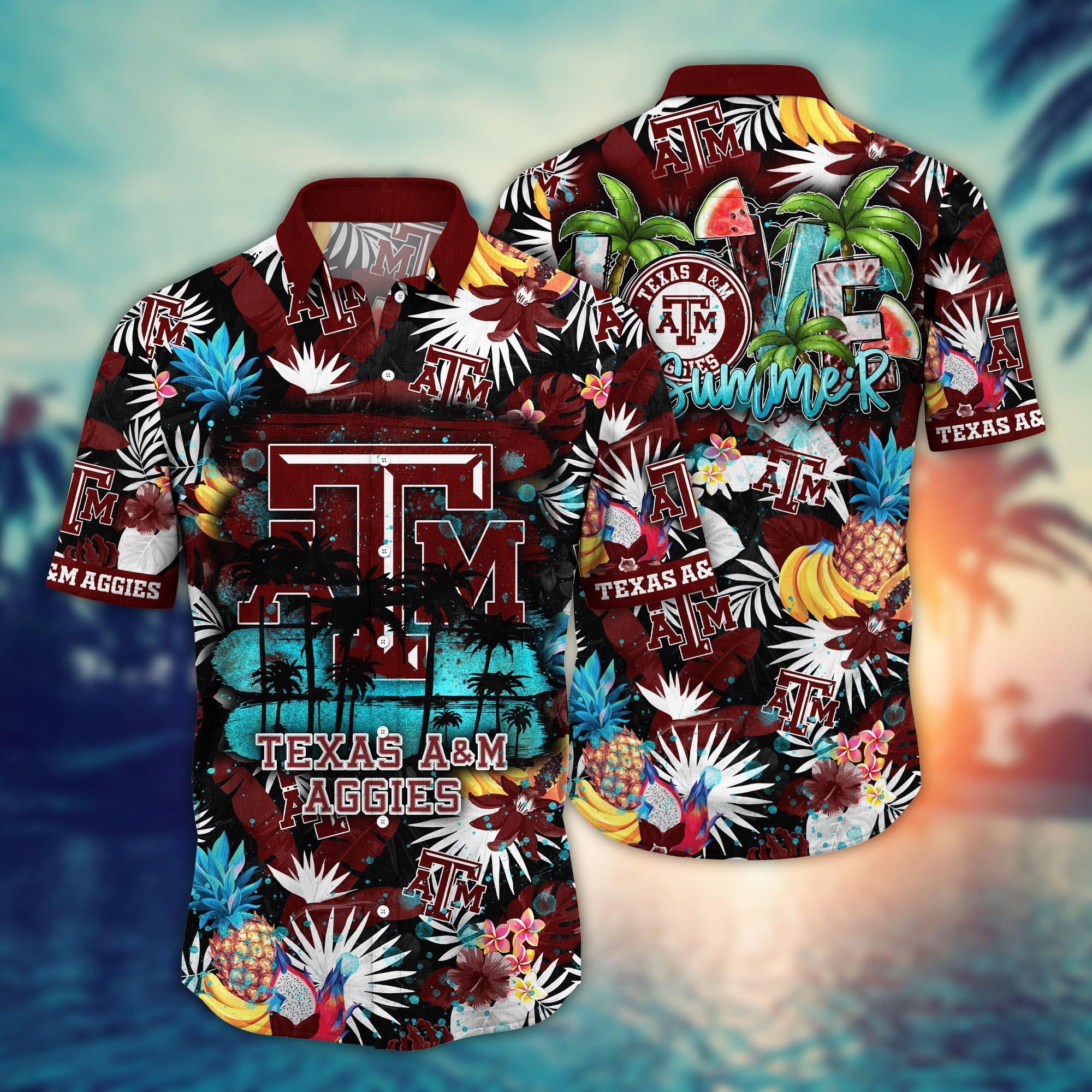 Texas A&M Aggies NCAA Flower Hawaii Shirt For Fans Ver 33