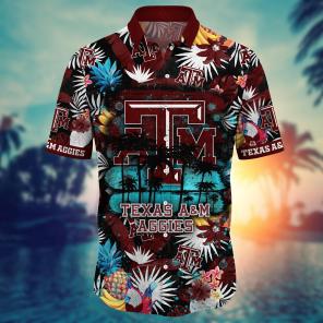 Texas A&M Aggies NCAA Flower Hawaii Shirt For Fans Ver 33
