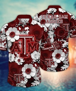 Texas A&M Aggies NCAA Flower Hawaii Shirt For Fans Ver 35