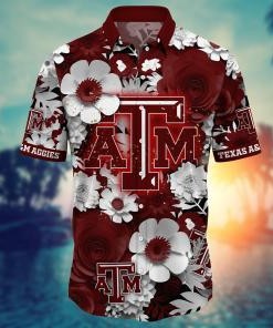Texas A&M Aggies NCAA Flower Hawaii Shirt For Fans Ver 35