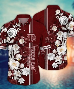 Texas A&M Aggies NCAA Flower Hawaii Shirt For Fans Ver 37