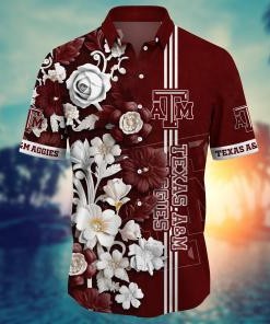 Texas A&M Aggies NCAA Flower Hawaii Shirt For Fans Ver 37