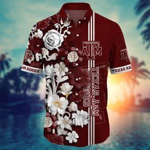 Texas A&M Aggies NCAA Flower Hawaii Shirt For Fans Ver 37