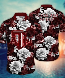 Texas A&M Aggies NCAA Flower Hawaii Shirt For Fans Ver 4