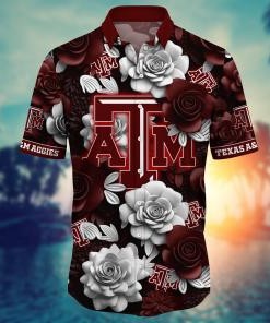 Texas A&M Aggies NCAA Flower Hawaii Shirt For Fans Ver 4