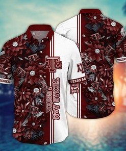 Texas A&M Aggies NCAA Flower Hawaii Shirt For Fans Ver 5