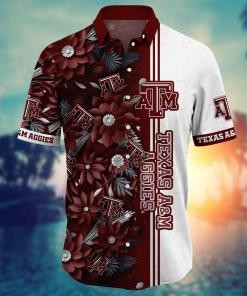 Texas A&M Aggies NCAA Flower Hawaii Shirt For Fans Ver 5