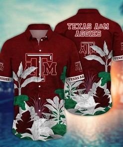 Texas A&M Aggies NCAA Flower Hawaii Shirt For Fans Ver 6